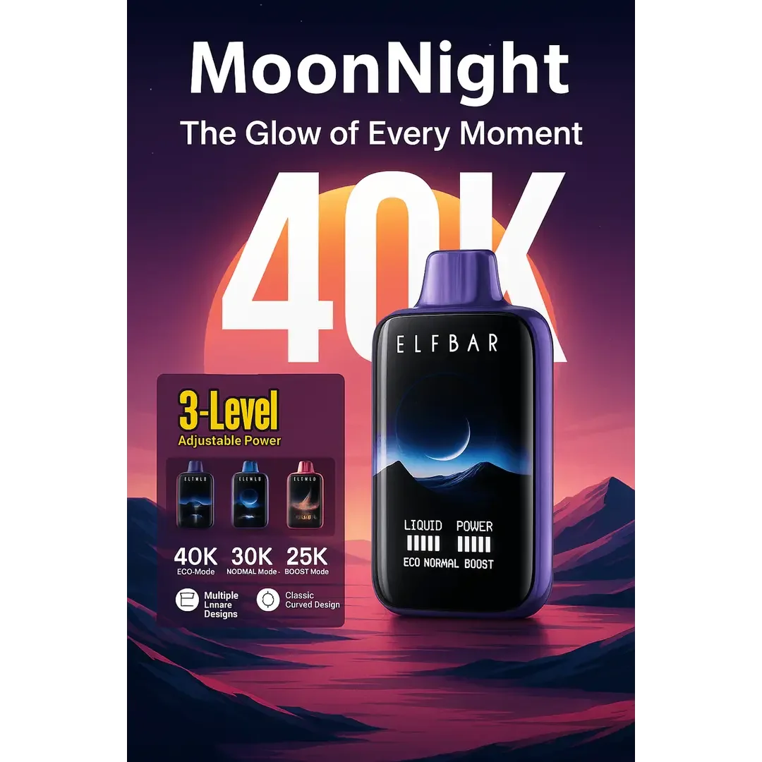 Elf Bar Moon Night – Blueberry Raspberry Watermelon - Buy Authentic Vape in Goa - Vape Shop Goa