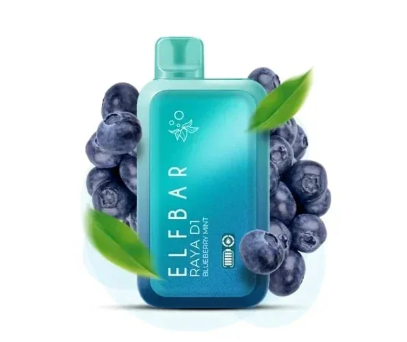 Elf Bar Raya D1 – Blueberry Mint - Buy Authentic Vape in Goa - Vape Shop Goa