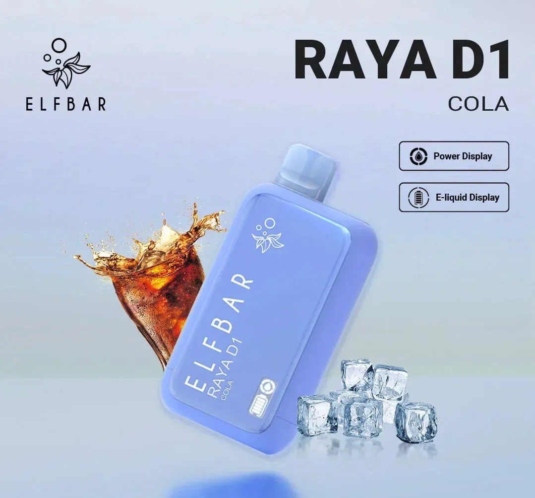 Elf Bar Raya D1 – Cola - Buy Authentic Vape in Goa - Vape Shop Goa