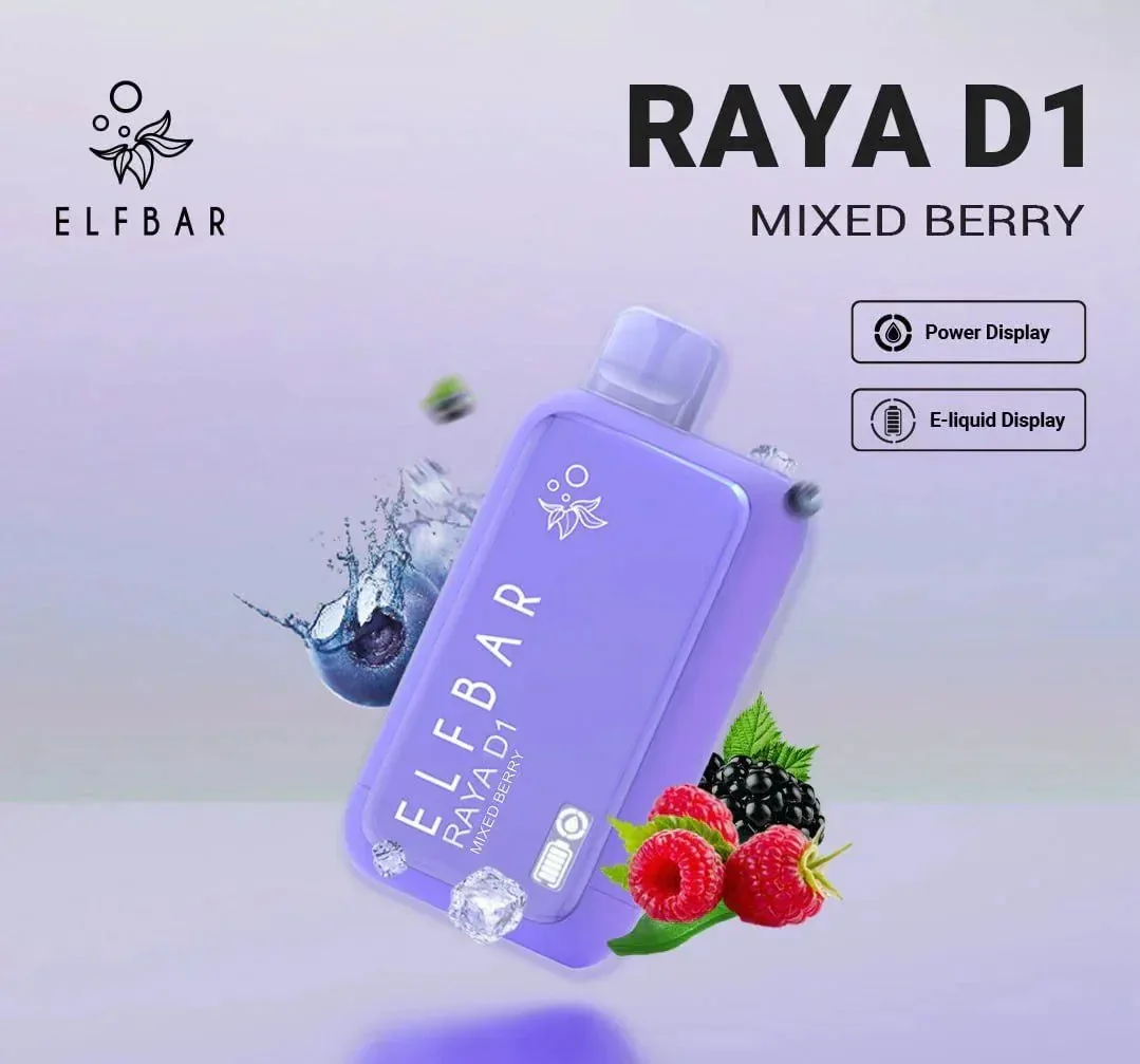 Elf Bar Raya D1 – Mixed Berry - Buy Authentic Vape in Goa - Vape Shop Goa