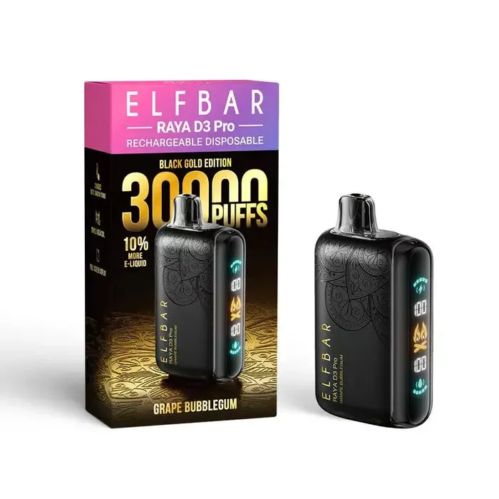 Elf Bar Raya D3 Pro 30 K – Grape Bubblegum 30000 Puffs - Buy Authentic Vape in Goa - Vape Shop Goa