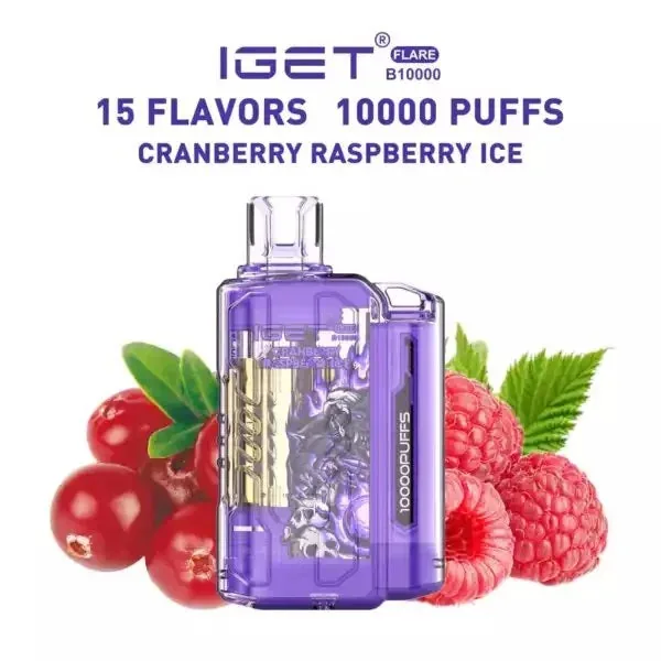 Iget Flare B10000 – Cranberry Raspberry Ice - Buy Authentic Vape in Goa - Vape Shop Goa