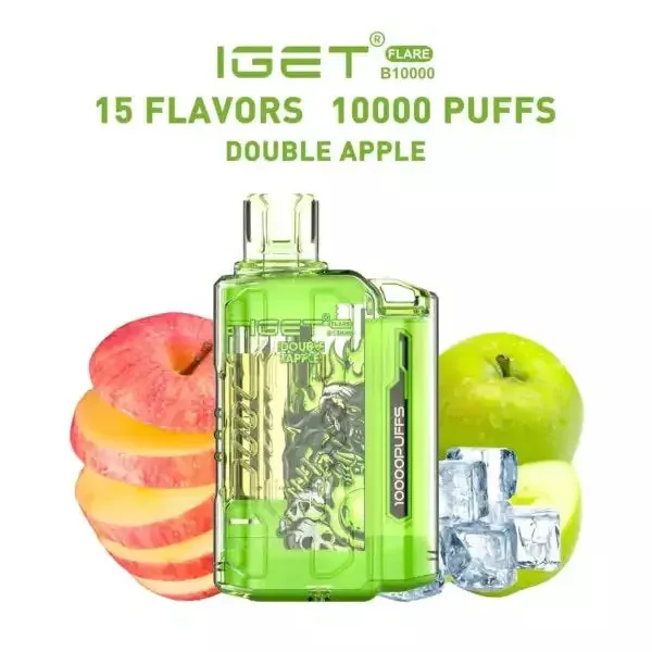 Iget Flare B10000 – Double Apple - Buy Authentic Vape in Goa - Vape Shop Goa