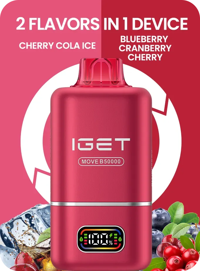 Iget Move B50000 (50k Puffs – 2 Flavours In 1 Device) - Buy Authentic Vape in Goa - Vape Shop Goa