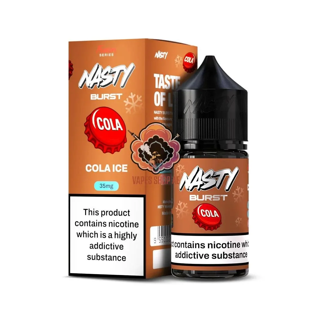 Nasty Burst Nic Salts – Cola Ice - Buy Authentic Vape in Goa - Vape Shop Goa