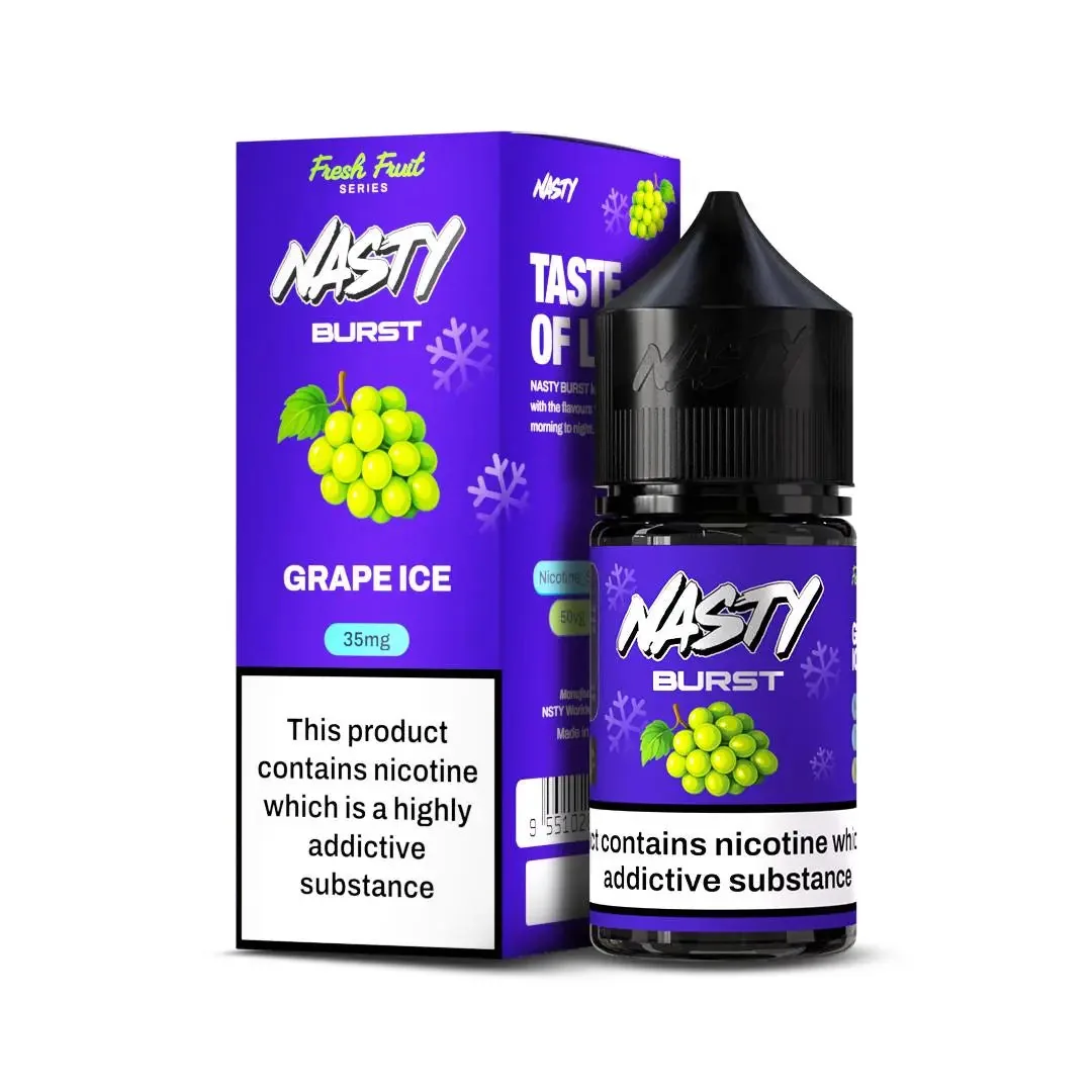 Nasty Burst Nic Salts – Grape Ice - Buy Authentic Vape in Goa - Vape Shop Goa