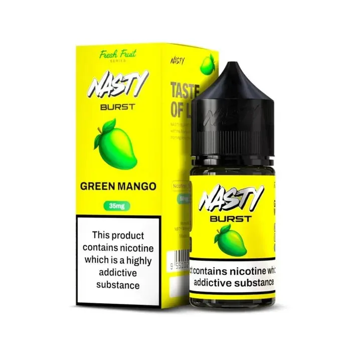 Nasty Burst Nic Salts – Green Mango - Buy Authentic Vape in Goa - Vape Shop Goa