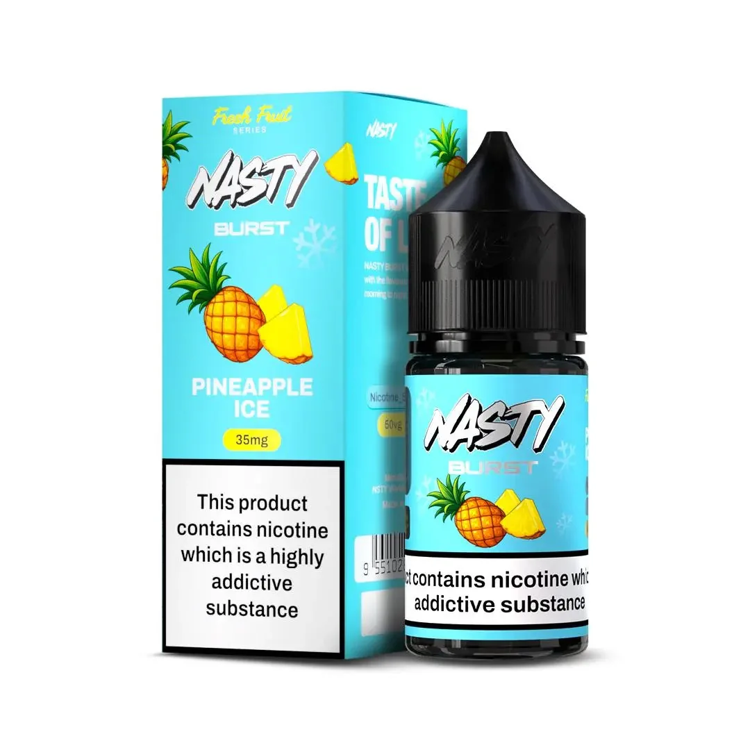 Nasty Burst Nic Salts – Pineapple Ice - Buy Authentic Vape in Goa - Vape Shop Goa