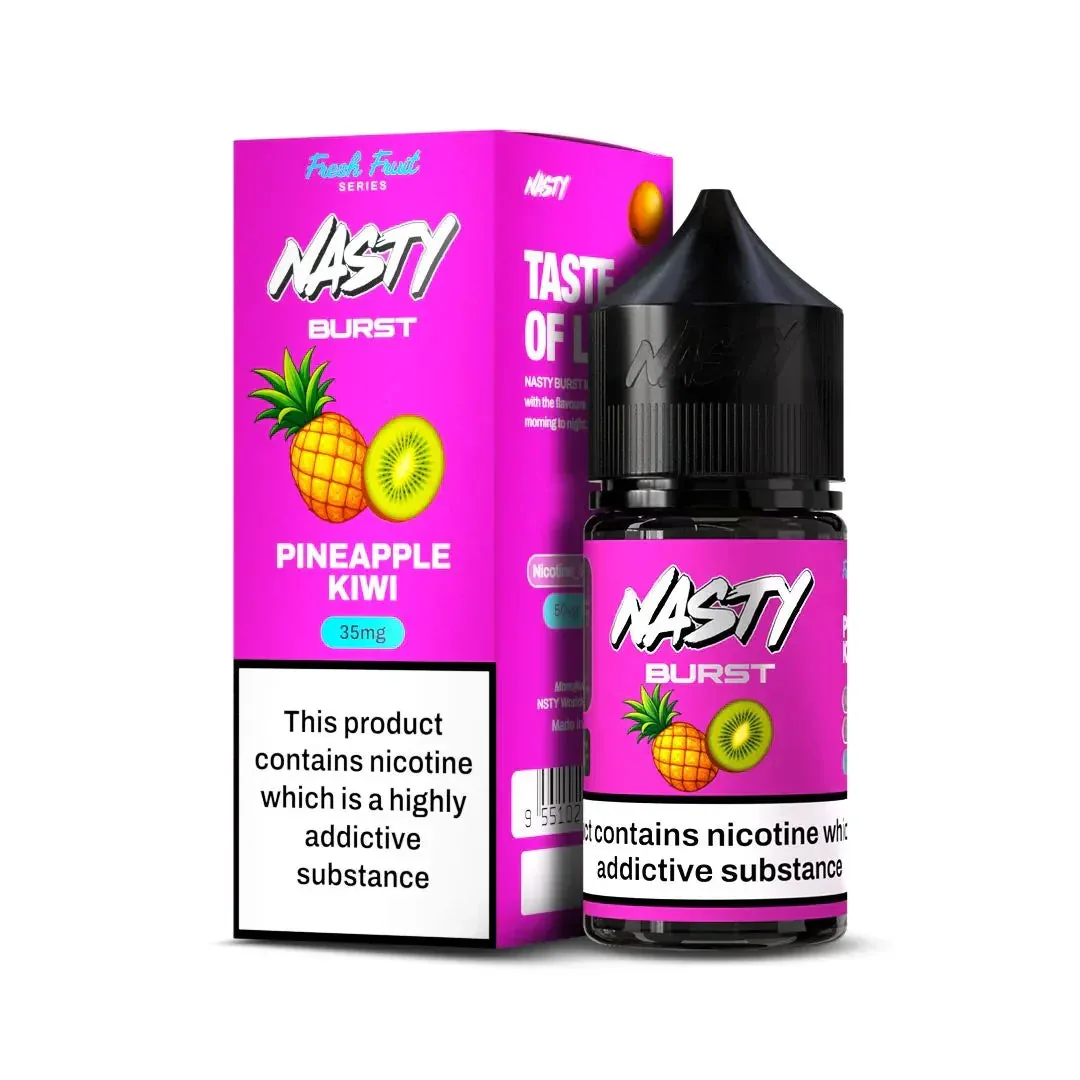 Nasty Burst Nic Salts – Pineapple Kiwi - Buy Authentic Vape in Goa - Vape Shop Goa