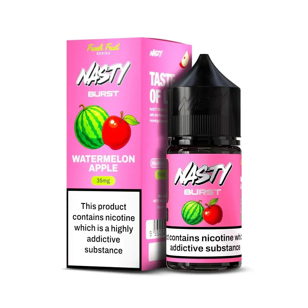 Nasty Burst Nic Salts – Watermelon Apple - Buy Authentic Vape in Goa - Vape Shop Goa
