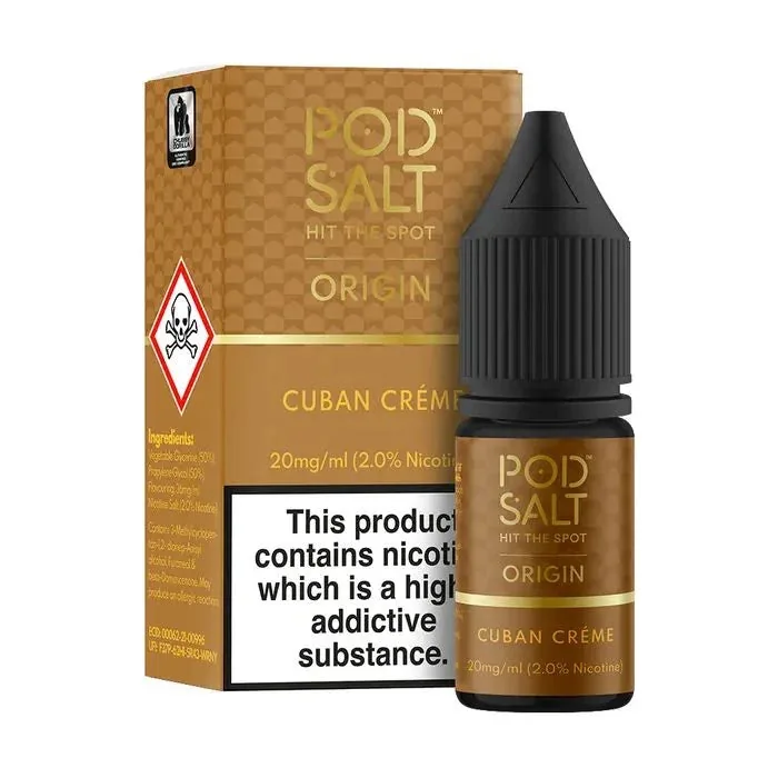 Pod Salt Cuban Creme – Nicotine Salt - Buy Authentic Vape in Goa - Vape Shop Goa